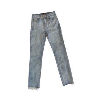 7 for all mankind High Rise Acid Wash Jeans